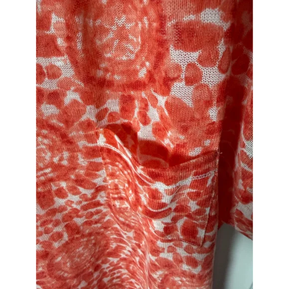 Short Sleeve Tee in Orange and White - Picture 3 of 5